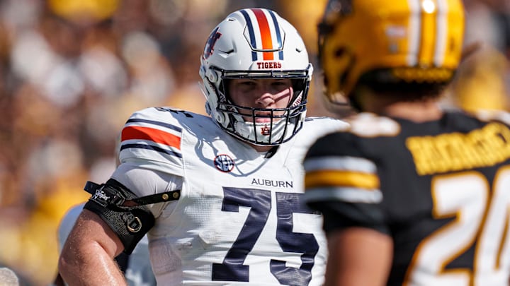 Jordan Reid of ESPN Ranks Connor Lew of the Auburn Tigers the No. 1 center in the 2026 NFL Draft. 