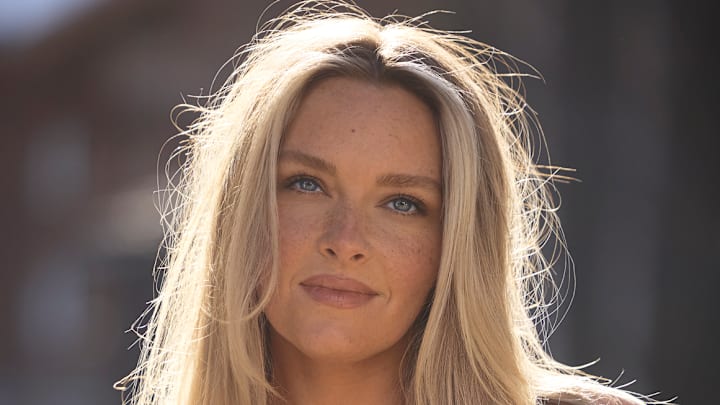 Camille Kostek was photographed by Derek Kettela in Saas-Fee, Switzerland.