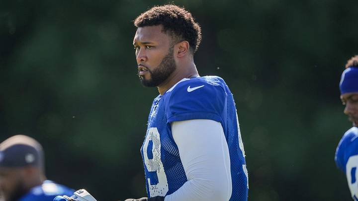 Indianapolis Colts defensive tackle DeForest Buckner (99) Indianapolis Colts defensive tackle DeForest Buckner (99)