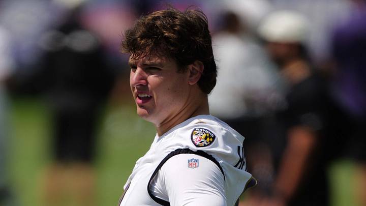 Baltimore Ravens linebacker Trey Hendrickson (91) during practice at the Under Armour Performance Center. Baltimore Ravens linebacker Trey Hendrickson (91) during practice at the Under Armour Performance Center.