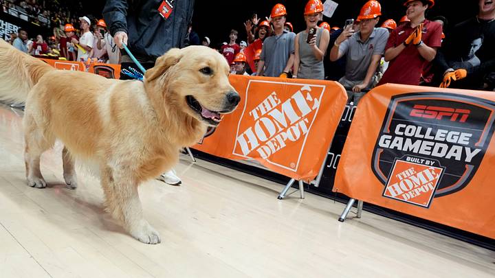 Oct. 10, 2026; Tuscaloosa, AL, USA; ESPN’s College GameDay show airs from inside Coleman Coliseum to avoid the weather caused by Hurricane Isaias. Co-host Kirk Herbstreit's dog, Peter, makes an appearance in front of the fans. Oct. 10, 2026; Tuscaloosa, AL, USA; ESPN’s College GameDay show airs from inside Coleman Coliseum to avoid the weather caused by Hurricane Isaias. Co-host Kirk Herbstreit's dog, Peter, makes an appearance in front of the fans.