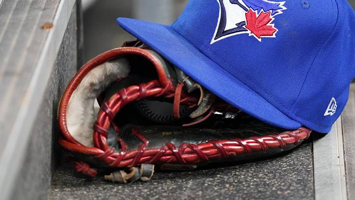 Toronto Blue Jays hat and glove
