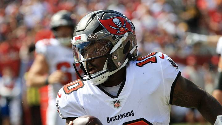 Tampa Bay Buccaneers quarterback Jalon Daniels (10) rushes during the third quarter against the Pittsburgh Steelers Tampa Bay Buccaneers quarterback Jalon Daniels (10) rushes during the third quarter against the Pittsburgh Steelers