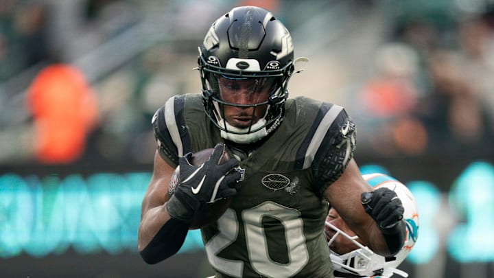 New York Jets running back Breece Hall New York Jets running back Breece Hall