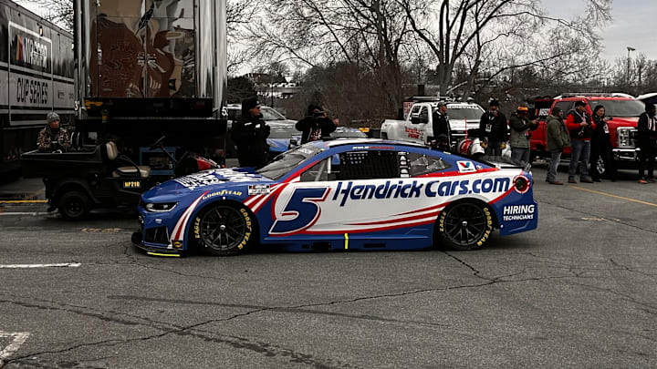Kyle Larson secured the pole position for the 2026 Cook Out Clash at Bowman Gray Stadium.