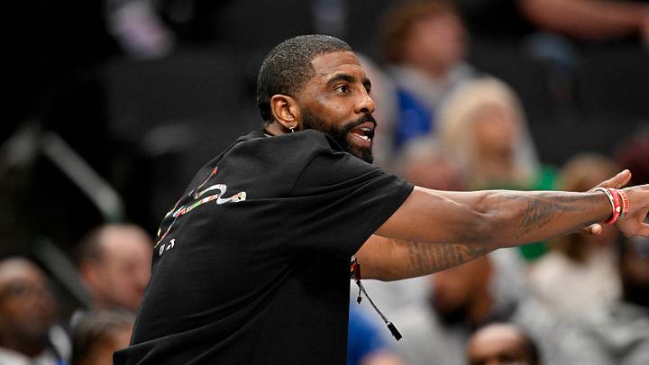 Dec 12, 2025; Dallas, Texas, USA; Dallas Mavericks guard Kyrie Irving (11) motions to his teammates during the game between the Mavericks and the Nets at the American Airlines Center. Mandatory Credit: Jerome Miron-Imagn Images Dec 12, 2025; Dallas, Texas, USA; Dallas Mavericks guard Kyrie Irving (11) motions to his teammates during the game between the Mavericks and the Nets at the American Airlines Center. Mandatory Credit: Jerome Miron-Imagn Images
