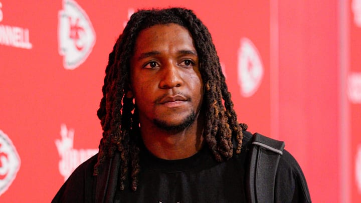 Sep 14, 2025; Kansas City, Missouri, USA; Kansas City Chiefs cornerback Nohl Williams (20) arrives prior to the game against the Philadelphia Eagles at GEHA Field at Arrowhead Stadium. Mandatory Credit: Jay Biggerstaff-Imagn Images Sep 14, 2025; Kansas City, Missouri, USA; Kansas City Chiefs cornerback Nohl Williams (20) arrives prior to the game against the Philadelphia Eagles at GEHA Field at Arrowhead Stadium. Mandatory Credit: Jay Biggerstaff-Imagn Images