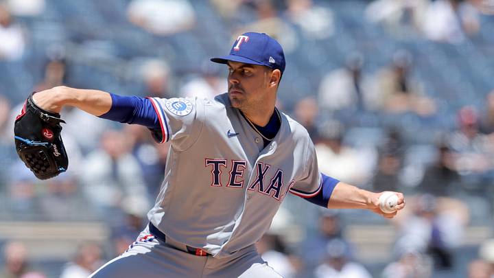Texas Rangers starting pitcher MacKenzie Gore.