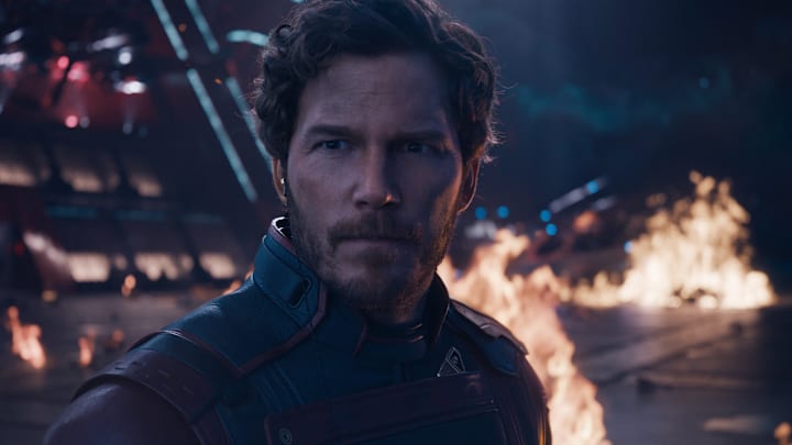 Chris Pratt as Peter Quill/Star-Lord in Marvel Studios' Guardians of the Galaxy Vol. 3. Photo courtesy of Marvel Studios. © 2022 MARVEL.