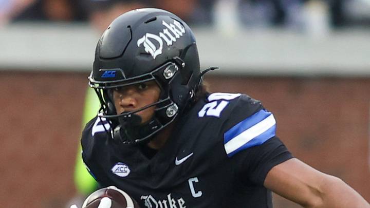 Oct 10, 2026; Atlanta, Georgia, USA; Duke Blue Devils running back Nate Sheppard (20) runs the ball against the Georgia Tech Yellow Jackets in the second quarter at Bobby Dodd Stadium at Hyundai Field. Mandatory Credit: Brett Davis-Imagn Images Oct 10, 2026; Atlanta, Georgia, USA; Duke Blue Devils running back Nate Sheppard (20) runs the ball against the Georgia Tech Yellow Jackets in the second quarter at Bobby Dodd Stadium at Hyundai Field. Mandatory Credit: Brett Davis-Imagn Images
