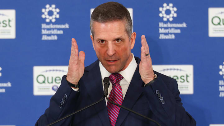 New York Giants - head coach John Harbaugh