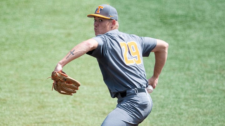 Former Tennessee Volunteers pitcher and current San Francisco Giants prospect Blake Tidwell.