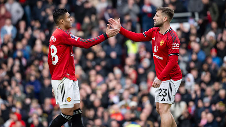 Casemiro, Luke Shaw, Manchester United - Premier League Casemiro, Luke Shaw, Manchester United - Premier League