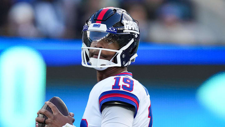 New York Giants quarterback Jameis Winston was informed on Friday that he would be the starting quarterback after Jaxson Dart was declared out a second time. New York Giants quarterback Jameis Winston was informed on Friday that he would be the starting quarterback after Jaxson Dart was declared out a second time.