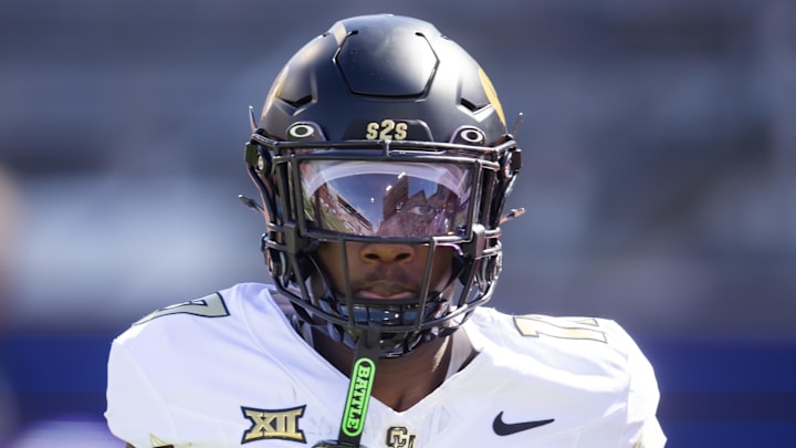 Oct 19, 2024; Tucson, Arizona, USA; Colorado Buffaloes cornerback Isaiah Hardge (17) against the Arizona Wildcats at Arizona Stadium. Mandatory Credit: Mark J. Rebilas-Imagn Images