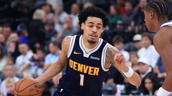 Oct 6, 2026; Salt Lake City, Utah, USA; Denver Nuggets guard Julian Strawther (1) drives against Utah Jazz guard Ace Bailey (19) during the second half at Delta Center. Mandatory Credit: Rob Gray-Imagn Images Oct 6, 2026; Salt Lake City, Utah, USA; Denver Nuggets guard Julian Strawther (1) drives against Utah Jazz guard Ace Bailey (19) during the second half at Delta Center. Mandatory Credit: Rob Gray-Imagn Images