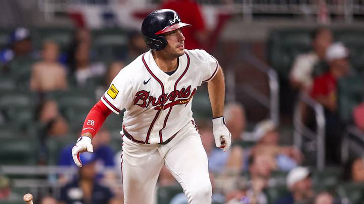 The Braves slugged their way to a win on Friday night The Braves slugged their way to a win on Friday night