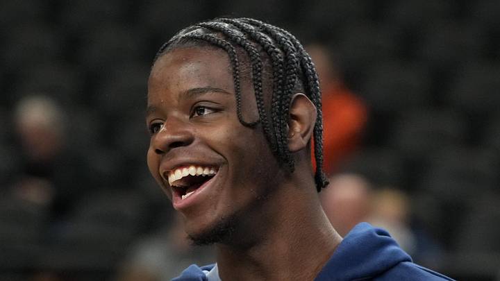 Mar 18, 2026; Greenville, SC, USA; North Carolina Tar Heels forward Caleb Wilson (8) during a practice session ahead of the first round of the men's 2026 NCAA Tournament at Bon Secours Wellness Arena. Mandatory Credit: Bob Donnan-Imagn Images Mar 18, 2026; Greenville, SC, USA; North Carolina Tar Heels forward Caleb Wilson (8) during a practice session ahead of the first round of the men's 2026 NCAA Tournament at Bon Secours Wellness Arena. Mandatory Credit: Bob Donnan-Imagn Images