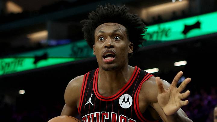 Mar 8, 2026; Sacramento, California, USA; Chicago Bulls guard Collin Sexton (2) reacts to a call against the Sacramento Kings during the second quarter at Golden 1 Center. Mandatory Credit: Dennis Lee-Imagn Images Mar 8, 2026; Sacramento, California, USA; Chicago Bulls guard Collin Sexton (2) reacts to a call against the Sacramento Kings during the second quarter at Golden 1 Center. Mandatory Credit: Dennis Lee-Imagn Images