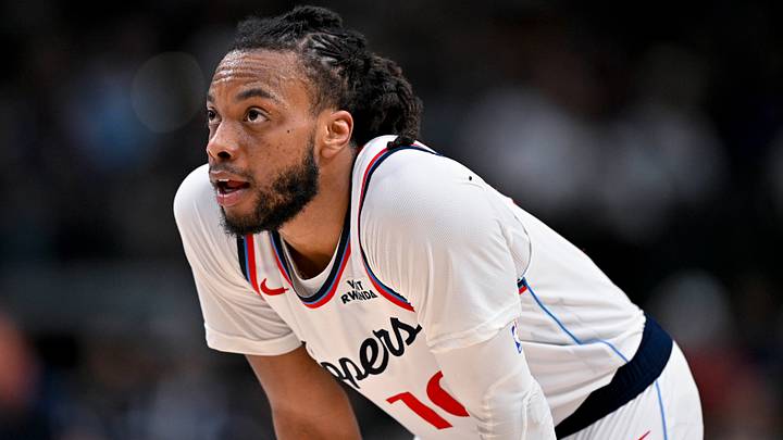 Mar 21, 2026; Dallas, Texas, USA; LA Clippers guard Darius Garland (10) looks on during the game between the Mavericks and the Clippers at American Airlines Center. Mandatory Credit: Jerome Miron-Imagn Images Mar 21, 2026; Dallas, Texas, USA; LA Clippers guard Darius Garland (10) looks on during the game between the Mavericks and the Clippers at American Airlines Center. Mandatory Credit: Jerome Miron-Imagn Images