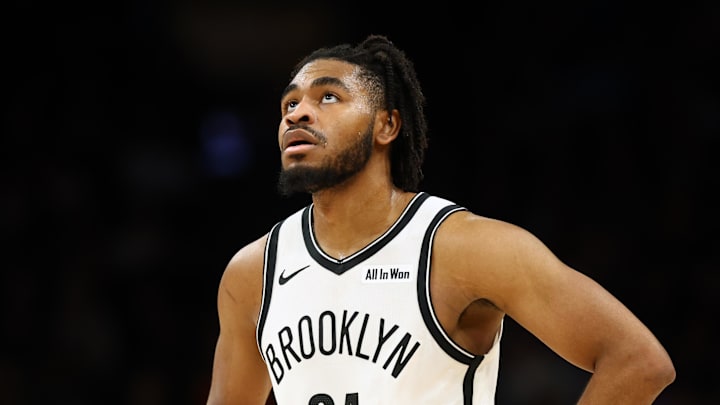 Phoenix, Arizona, USA; Brooklyn Nets guard Cam Thomas (24) against the Phoenix Suns at Mortgage Matchup Center on January 27, 2026. Phoenix, Arizona, USA; Brooklyn Nets guard Cam Thomas (24) against the Phoenix Suns at Mortgage Matchup Center on January 27, 2026.