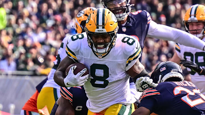 Green Bay Packers running back Josh Jacobs ran for more than 1,300 yards last season.