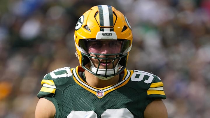 Green Bay Packers defensive lineman Lukas Van Ness