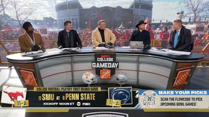 The College GameDay desk on Dec. 21, 2024.