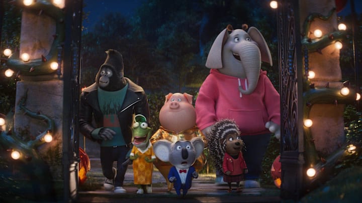 SING: THRILLER - After staging a spectacular version of Thriller at the New Moon Theatre, Buster Moon and the cast of SING leave to celebrate at Clay Calloway’s Halloween party. But when our heroes arrive at the party they discover a mysterious, multi-colored ooze has transformed Clay and his guests into dancing freaks. Cr: Illumination Entertainment and Universal Pictures © 2024