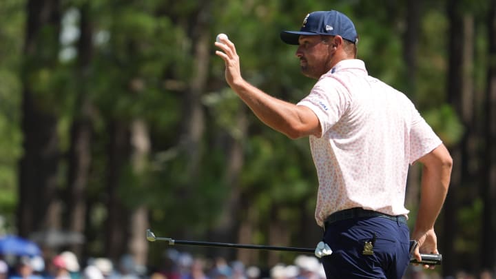 Bryson DeChambeau has a three-shot lead after 54 holes at the U.S. Open. Bryson DeChambeau has a three-shot lead after 54 holes at the U.S. Open.