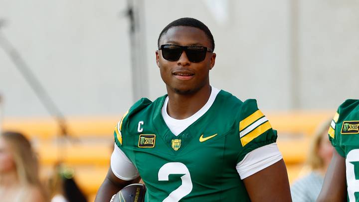 Sep 12, 2026; Waco, Texas, USA; Baylor Bears quarterback DJ Lagway (2) in street clothes during warmups before the game against against the Prairie View A&M Panthers at McLane Stadium. Mandatory Credit: Chris Jones-Imagn Images Sep 12, 2026; Waco, Texas, USA; Baylor Bears quarterback DJ Lagway (2) in street clothes during warmups before the game against against the Prairie View A&M Panthers at McLane Stadium. Mandatory Credit: Chris Jones-Imagn Images