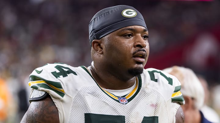 Green Bay Packers center Elgton Jenkins Green Bay Packers center Elgton Jenkins