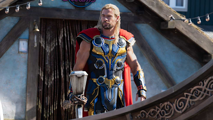 Chris Hemsworth as Thor in Marvel Studios' THOR: LOVE AND THUNDER. Photo by Jasin Boland. ©Marvel Studios 2022. All Rights Reserved.