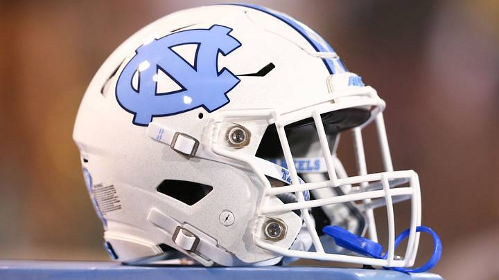 Sep 13, 2019; Winston-Salem, NC, USA; A North Carolina Tar Heels helmet lays on the sidelines during the fourth quarter against the Wake Forest Demon Deacons at BB&T Field. Mandatory Credit: Jeremy Brevard-USA TODAY Sports Sep 13, 2019; Winston-Salem, NC, USA; A North Carolina Tar Heels helmet lays on the sidelines during the fourth quarter against the Wake Forest Demon Deacons at BB&T Field. Mandatory Credit: Jeremy Brevard-USA TODAY Sports