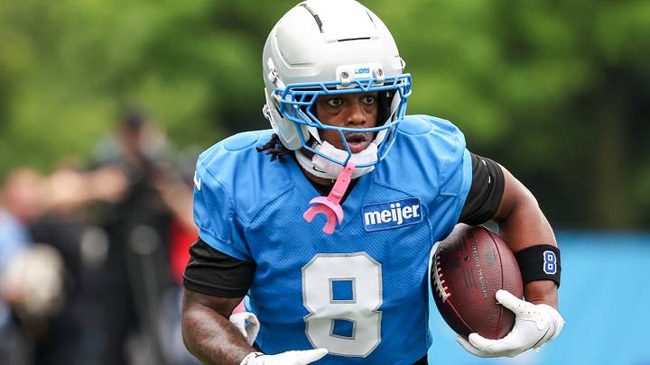 Detroit Lions wide receiver Greg Dortch carries the ball during Detroit Lions training camp at Meijer Performance Center. Detroit Lions wide receiver Greg Dortch carries the ball during Detroit Lions training camp at Meijer Performance Center.