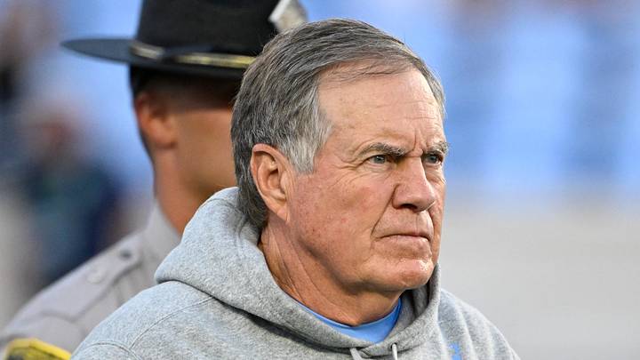 Sep 1, 2025; Chapel Hill, North Carolina, USA; North Carolina Tar Heels head coach Bill Belichick on the field before the game at Kenan Stadium. Mandatory Credit: Bob Donnan-Imagn Images Sep 1, 2025; Chapel Hill, North Carolina, USA; North Carolina Tar Heels head coach Bill Belichick on the field before the game at Kenan Stadium. Mandatory Credit: Bob Donnan-Imagn Images