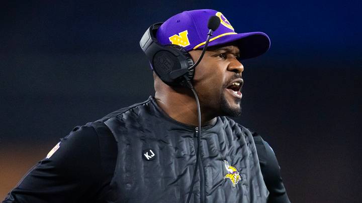Minnesota Vikings defensive coordinator Brian Flores Minnesota Vikings defensive coordinator Brian Flores