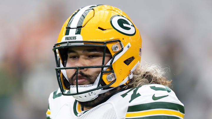 Green Bay Packers guard Sean Rhyan