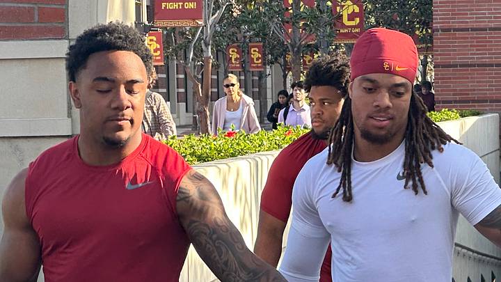 USC Trojans freshman running backs Shahn Alston and Deshonne Redeaux USC Trojans freshman running backs Shahn Alston and Deshonne Redeaux