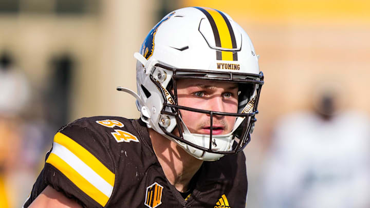 Wyoming Cowboys tight end John Michael Gyllenborg Wyoming Cowboys tight end John Michael Gyllenborg