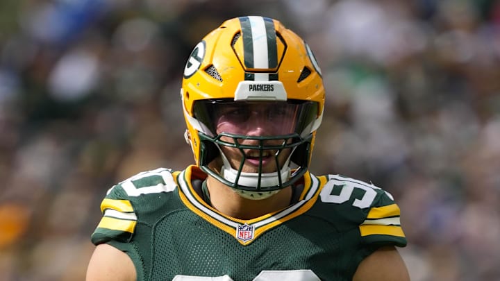 Green Bay Packers defensive lineman Lukas Van Ness