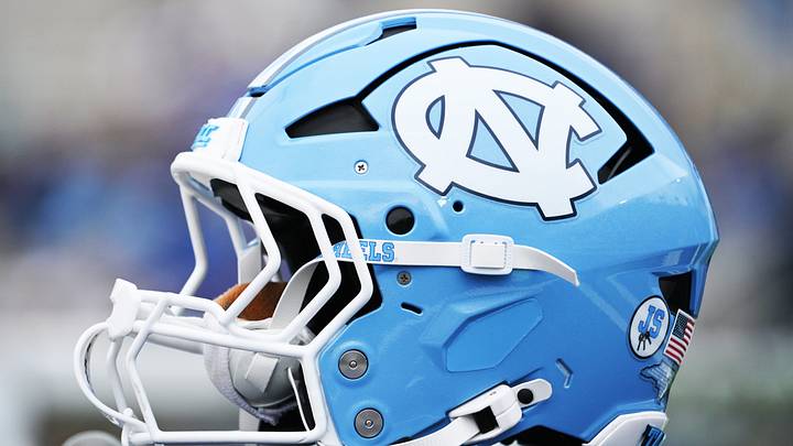 Oct 17, 2026; Durham, North Carolina, USA;  A North Carolina Tar Heels helmet at Wallace Wade Stadium.  Mandatory Credit: Zachary Taft-Imagn Images