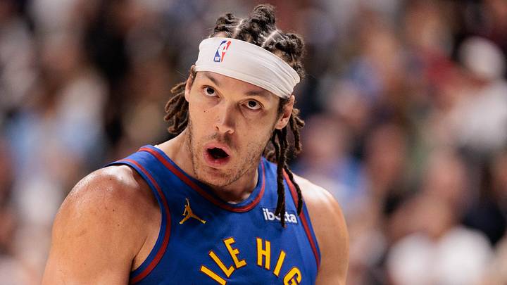 Apr 20, 2024; Denver, Colorado, USA; Denver Nuggets forward Aaron Gordon (50) reacts to defeating the Los Angeles Lakers in game one of the first round for the 2024 NBA playoffs at Ball Arena. Mandatory Credit: Andrew Wevers-USA TODAY Sports Apr 20, 2024; Denver, Colorado, USA; Denver Nuggets forward Aaron Gordon (50) reacts to defeating the Los Angeles Lakers in game one of the first round for the 2024 NBA playoffs at Ball Arena. Mandatory Credit: Andrew Wevers-USA TODAY Sports