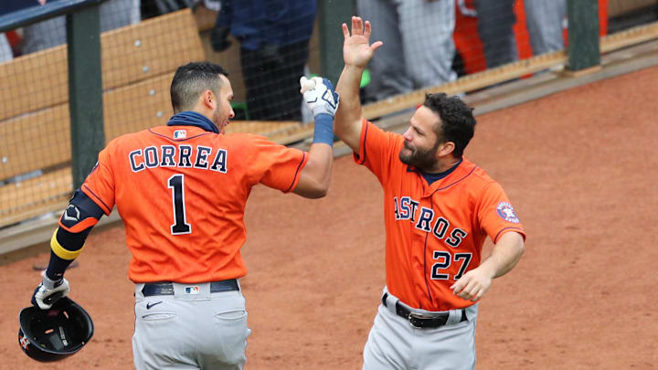 Carlos Correa y José Altuve ganaron la Serie Mundial de 2017 con los Astros