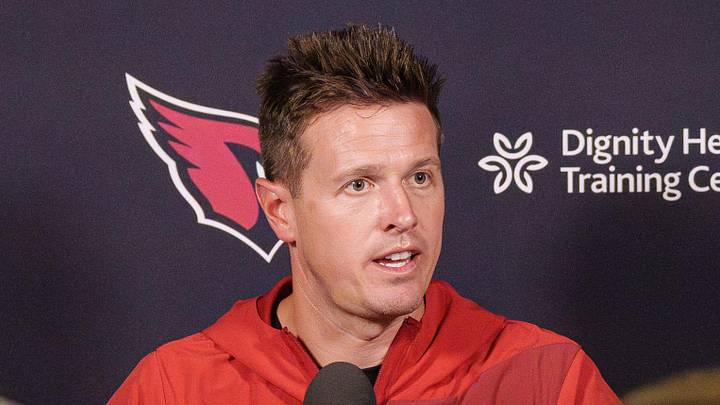 Arizona Cardinals head coach Mike LaFleur speaks to the media at the team's Tempe facility on June 2, 2026. Arizona Cardinals head coach Mike LaFleur speaks to the media at the team's Tempe facility on June 2, 2026.