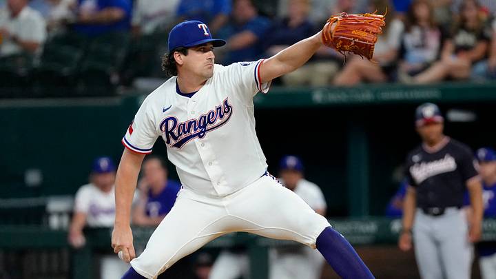 Texas Rangers pitcher Cal Quantrill. Credit: Jim Cowsert-Imagn Images