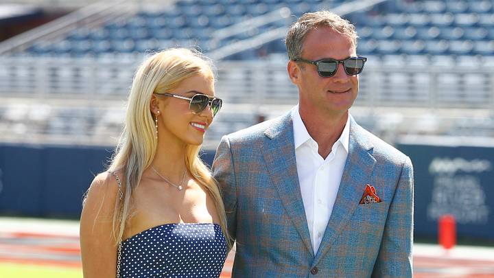 Lane Kiffin of LSU poses for a photo with his daughter Landry Kiffin. Lane Kiffin of LSU poses for a photo with his daughter Landry Kiffin.