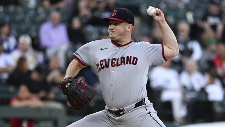 Jun 23, 2026; Chicago, Illinois, USA; Cleveland Guardians pitcher Parker Messick (77) delivers there ball during the first inning against the Chicago White Sox at Rate Field. Mandatory Credit: Matt Marton-Imagn Images Jun 23, 2026; Chicago, Illinois, USA; Cleveland Guardians pitcher Parker Messick (77) delivers there ball during the first inning against the Chicago White Sox at Rate Field. Mandatory Credit: Matt Marton-Imagn Images