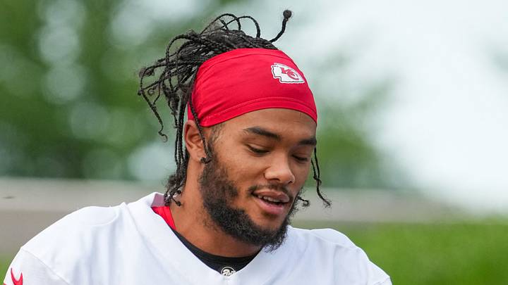 Former Kansas City Chiefs cornerback Eric Scott Jr. (45) during training camp Former Kansas City Chiefs cornerback Eric Scott Jr. (45) during training camp