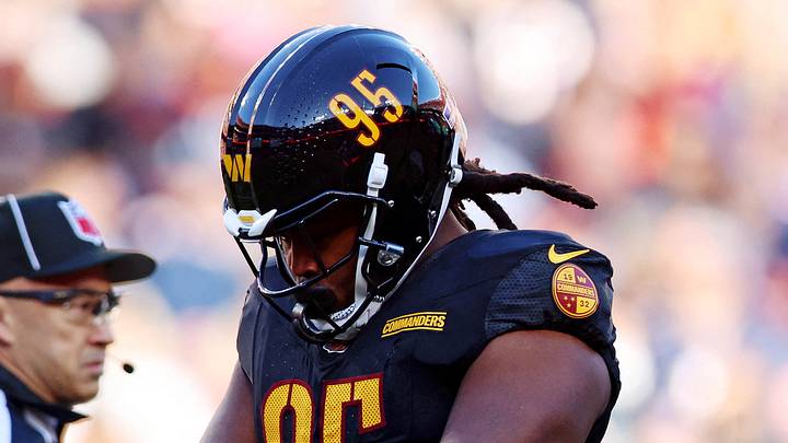 Washington Commanders defensive lineman Johnny Newton Washington Commanders defensive lineman Johnny Newton